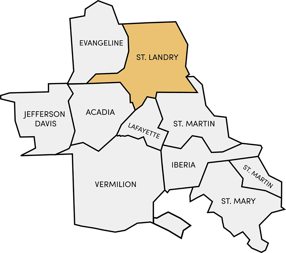 St. Landry Parish Real Estate, Map of Acadiana